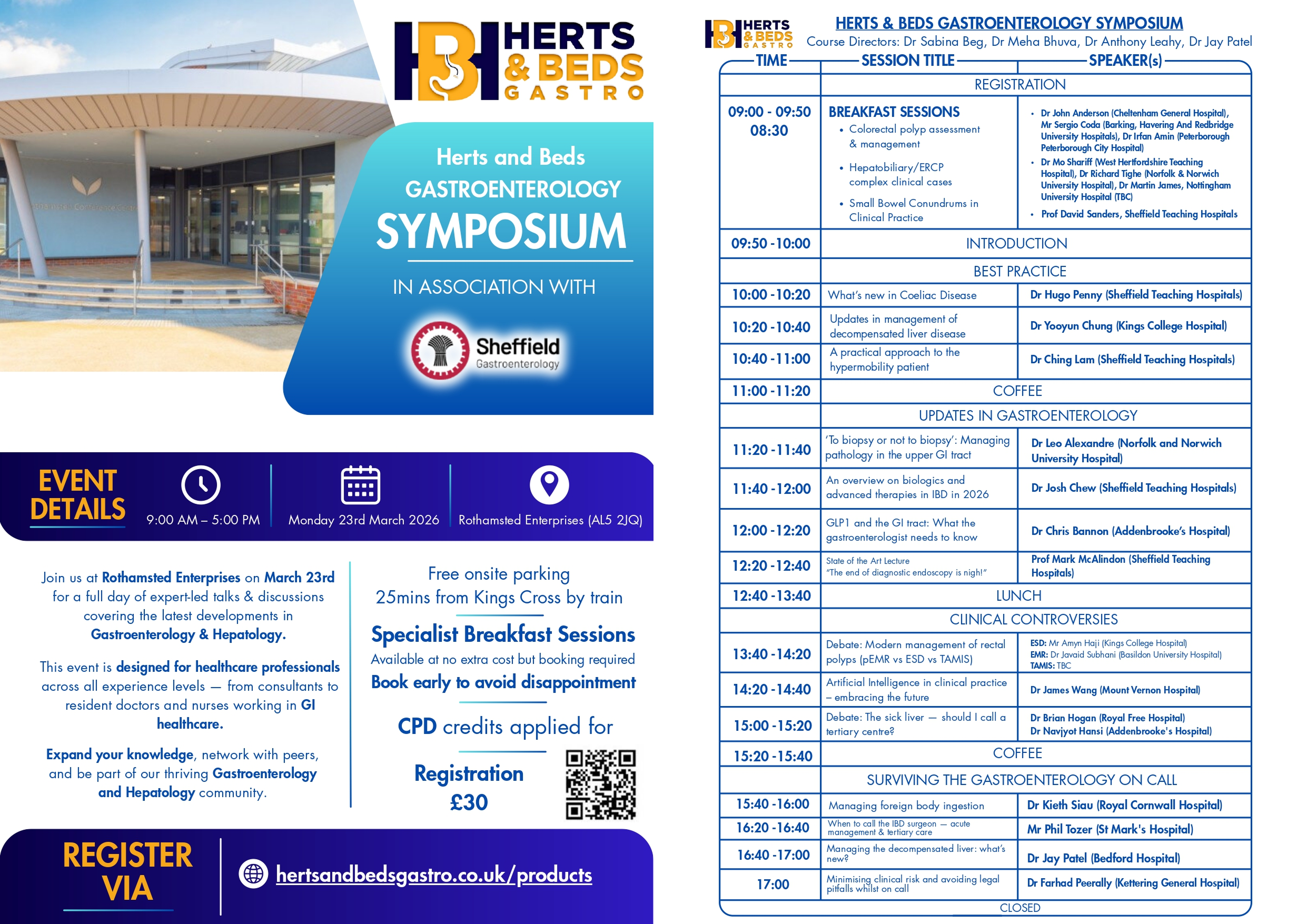 Herts & Beds Gastroenterology and Hepatology Symposium